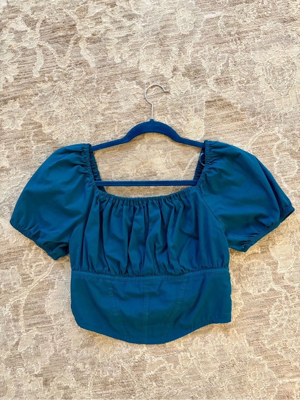 TEAL CROP TOP 🐠🪩
